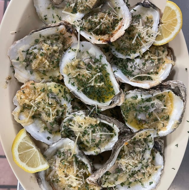 Chargrilled Oysters.