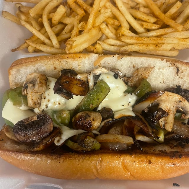 Philly Cheese Steak Sandwich.